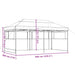 Partytent inklapbaar pop-up met 3 zijwanden beige