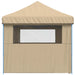 Partytent inklapbaar pop-up met 4 zijwanden beige