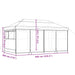 Partytent inklapbaar pop-up met 4 zijwanden taupe