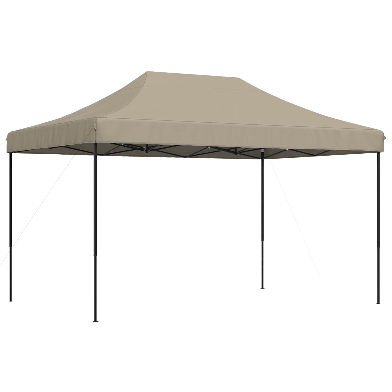 Partytent inklapbaar pop-up 440x292x315 cm taupe