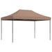 Partytent inklapbaar pop-up 440x292x315 cm bruin