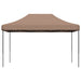 Partytent inklapbaar pop-up 440x292x315 cm bruin