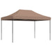Partytent inklapbaar pop-up 440x292x315 cm bruin
