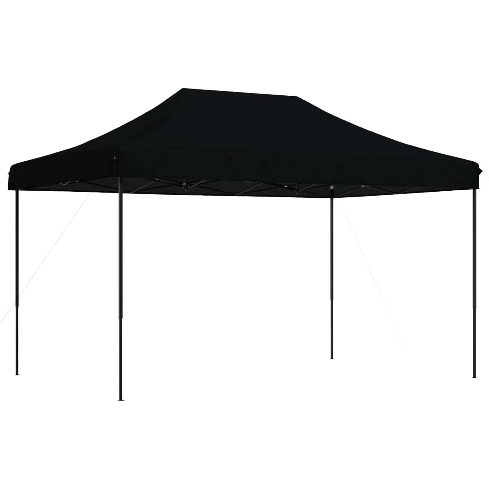 Partytent inklapbaar pop-up 440x292x315 cm zwart