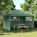 Partytent inklapbaar pop-up met 3 zijwanden groen