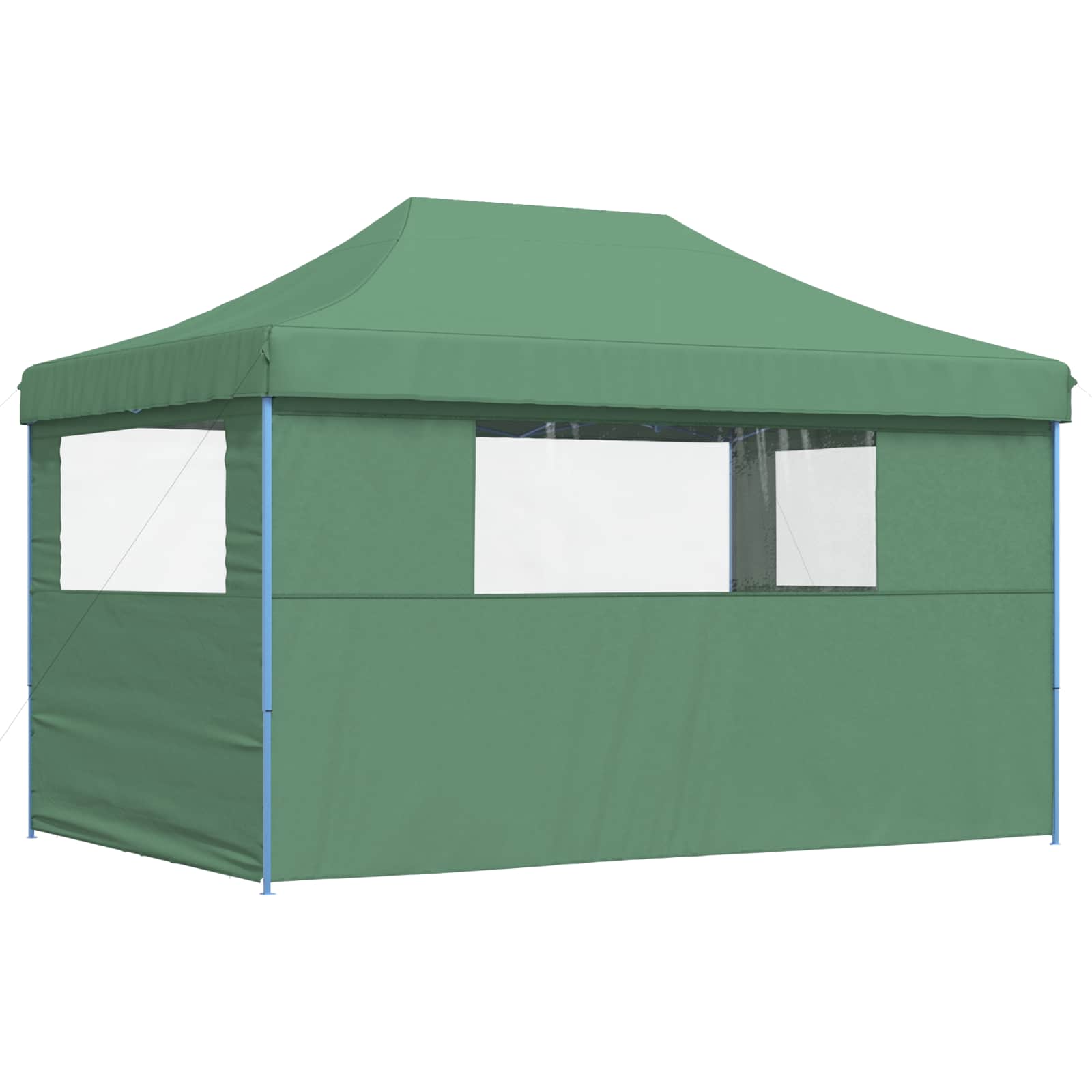 Partytent inklapbaar pop-up met 3 zijwanden groen