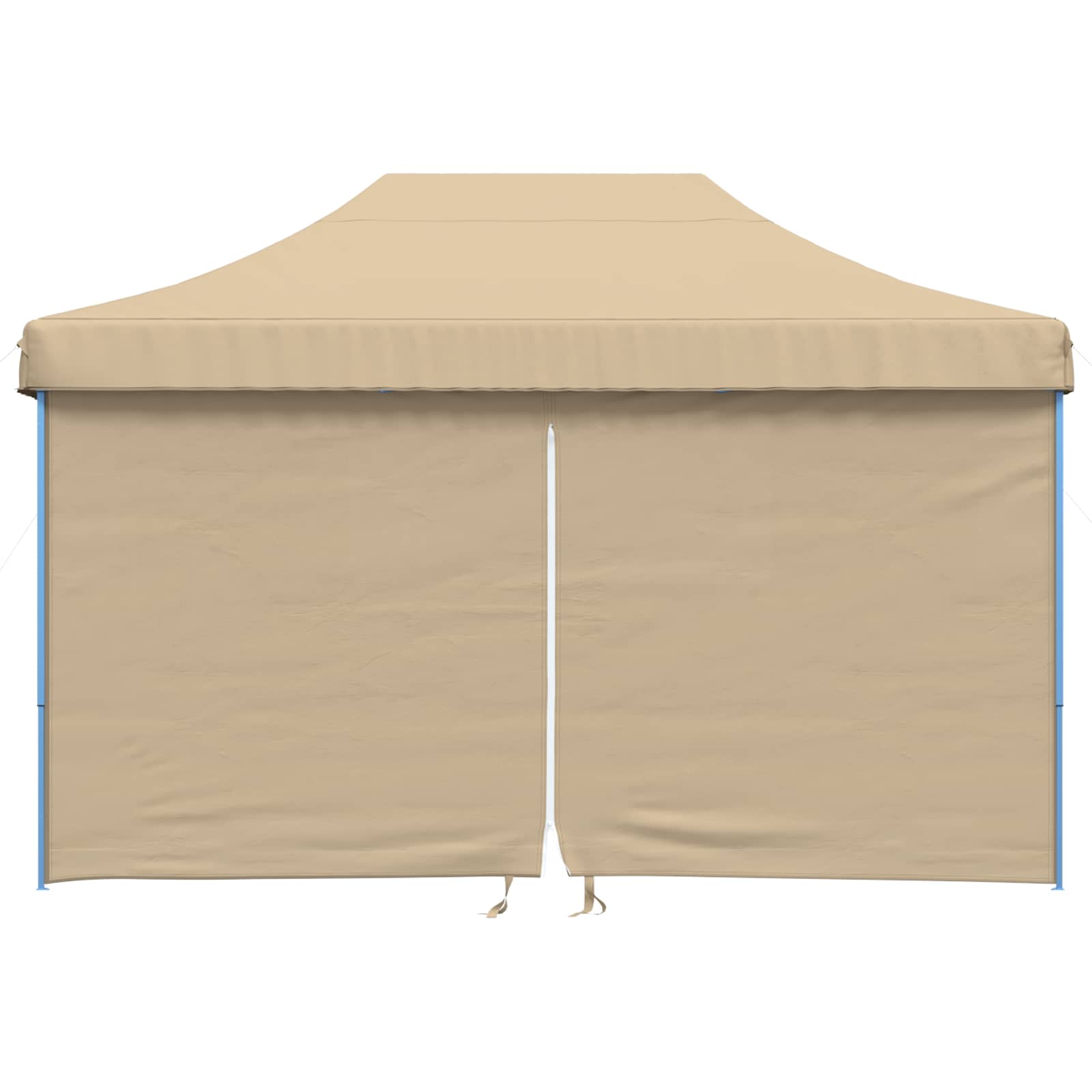 Partytent inklapbaar pop-up met 4 zijwanden beige