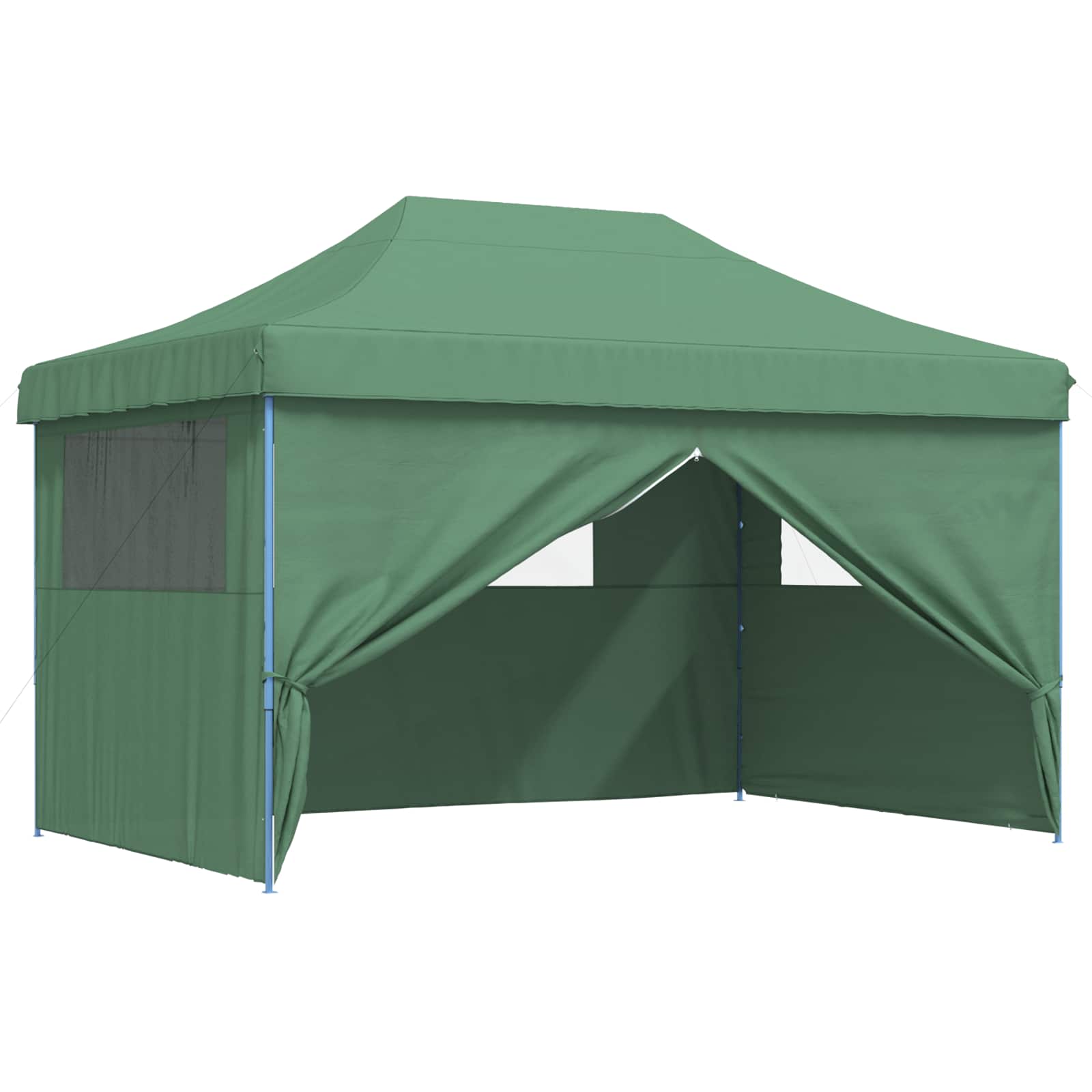Partytent inklapbaar pop-up met 4 zijwanden groen