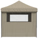 Partytent inklapbaar pop-up met 4 zijwanden taupe