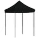 Partytent inklapbaar pop-up 200x200x306 cm zwart