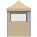 Partytent inklapbaar pop-up met 4 zijwanden beige