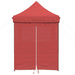 Partytent inklapbaar pop-up met 4 zijwanden bordeauxrood