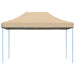 Partytent inklapbaar pop-up 410x279x315 cm beige