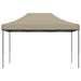 Partytent inklapbaar pop-up 410x279x315 cm taupe