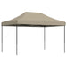 Partytent inklapbaar pop-up 410x279x315 cm taupe