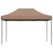 Partytent inklapbaar pop-up 410x279x315 cm bruin