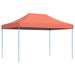 Partytent inklapbaar pop-up 410x279x315 cm terracotta