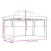 Partytent inklapbaar pop-up met 3 zijwanden taupe