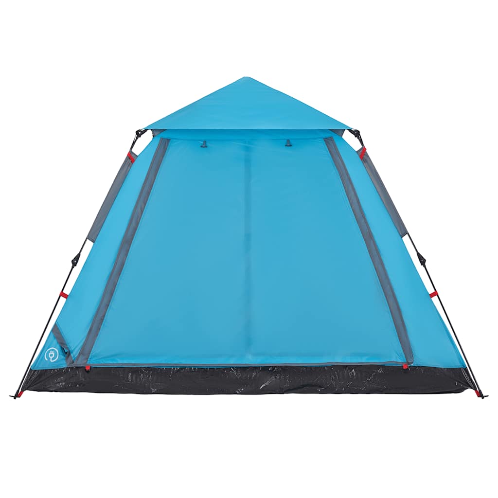Koepeltent 5-persoons snelontgrendeling blauw