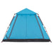 Koepeltent 5-persoons snelontgrendeling blauw