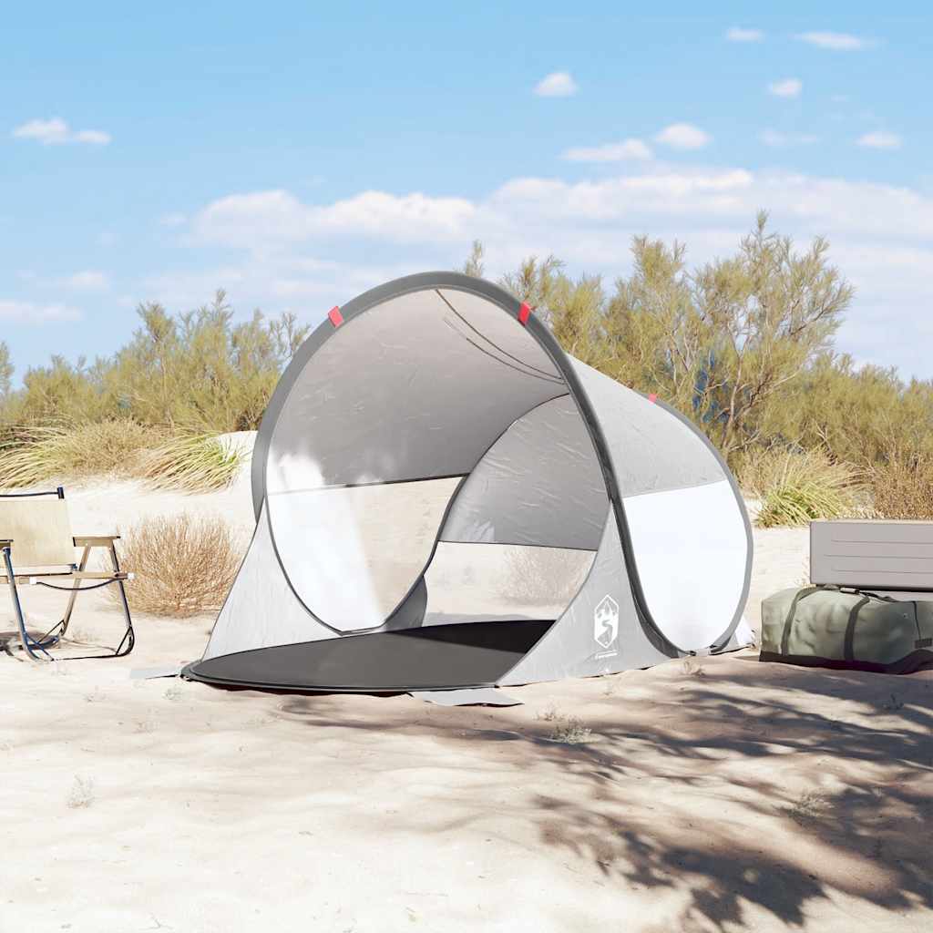 Strandtent pop-up waterdicht grijs