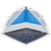 Strandtent waterdicht snelontgrendeling azuurblauw