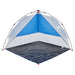 Strandtent waterdicht snelontgrendeling azuurblauw