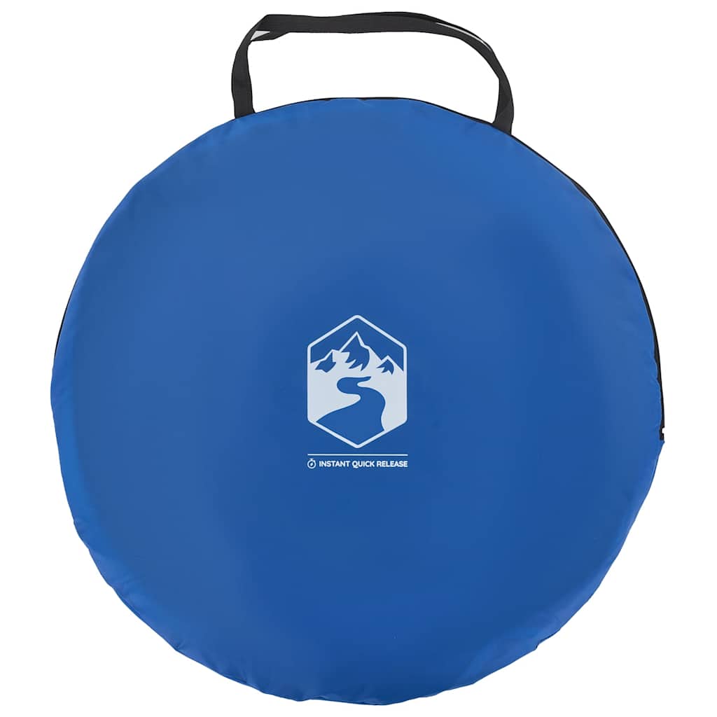 Strandtent 2-persoons pop-up waterdicht azuurblauw