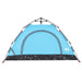Tent 2-persoons snelontgrendeling blauw