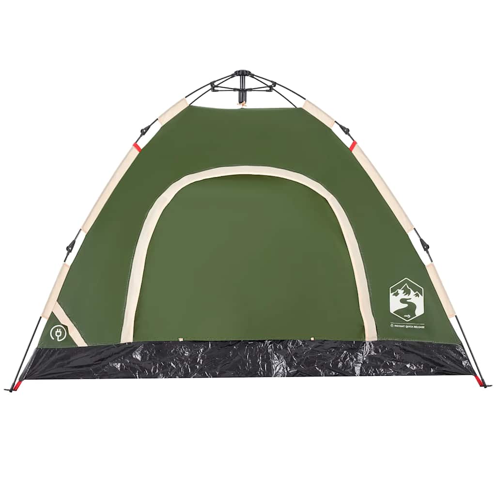 Tent 3-persoons snelontgrendeling groen