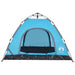Tent 3-persoons snelontgrendeling blauw