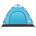 Tent 3-persoons snelontgrendeling blauw