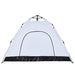 Tent 3-persoons snelontgrendeling verduisterende stof wit