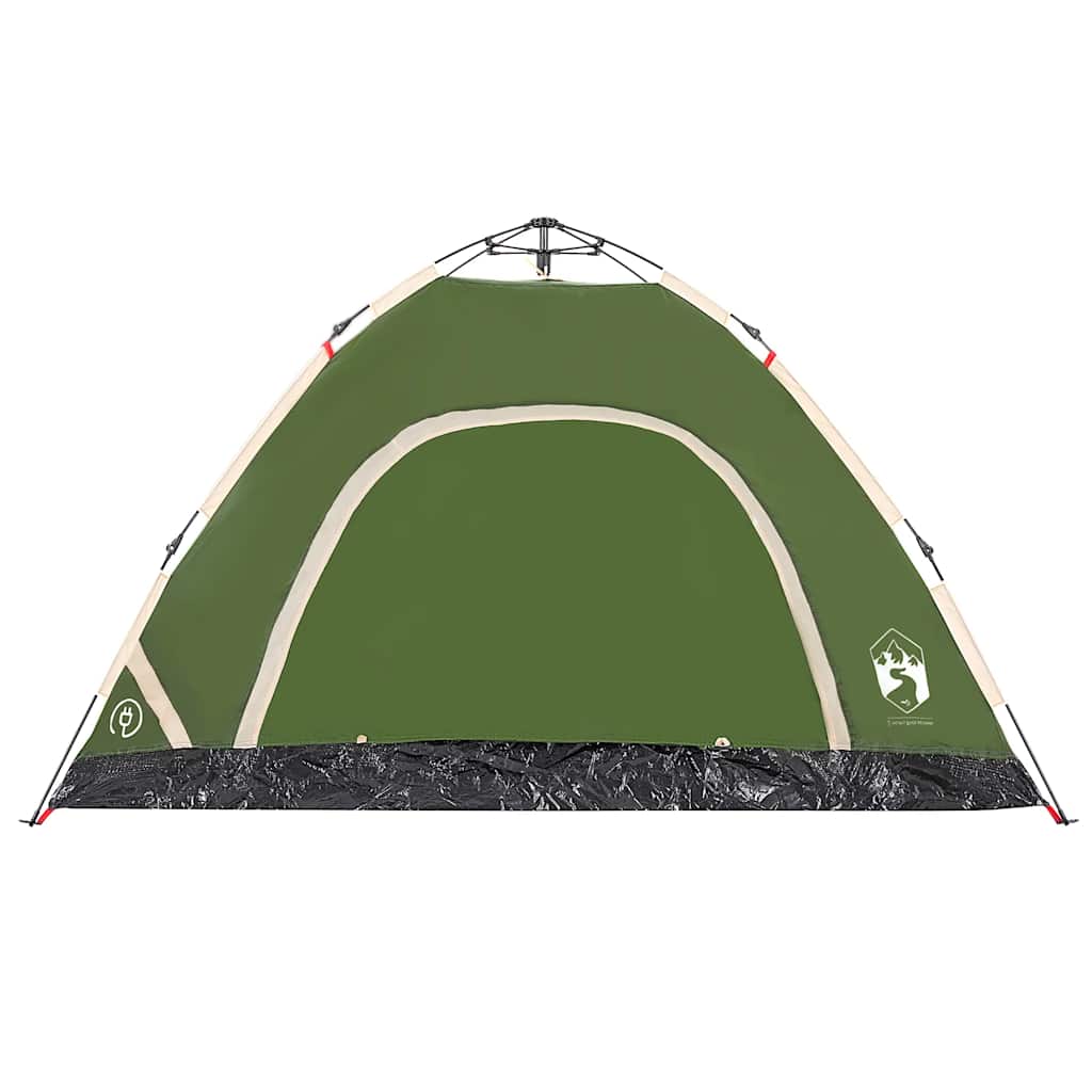 Tent 4-persoons snelontgrendeling groen