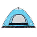 Tent 4-persoons snelontgrendeling blauw