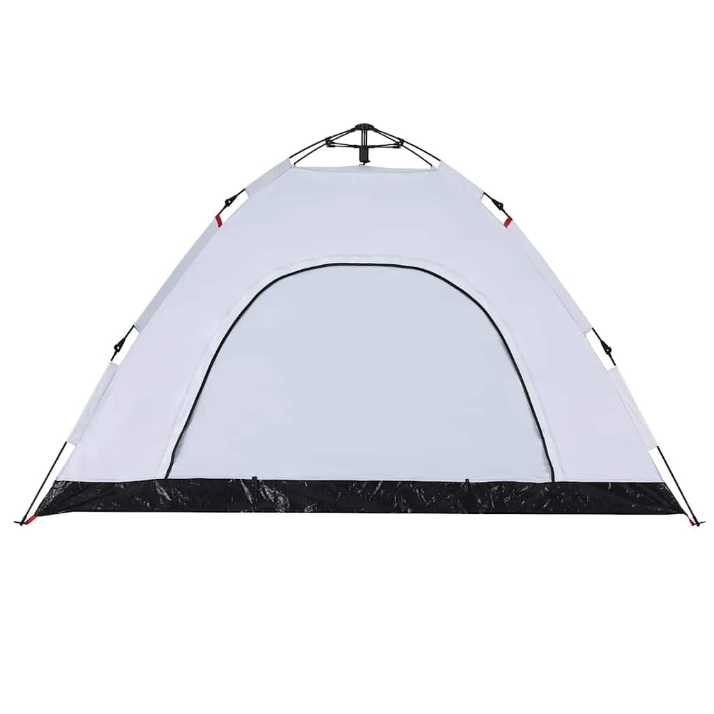 Tent 4-persoons snelontgrendeling verduisterende stof wit