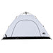 Tent 5-persoons snelontgrendeling verduisterende stof wit