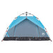 Koepeltent 2-persoons snelontgrendeling blauw