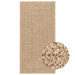 Vloerkleed ZIZUR binnen en buiten 60x110 cm jute look
