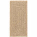 Vloerkleed ZIZUR binnen en buiten 60x110 cm jute look