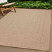 Vloerkleed ZIZUR binnen en buiten 80x200 cm jute look
