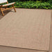Vloerkleed ZIZUR binnen en buiten 80x250 cm jute look