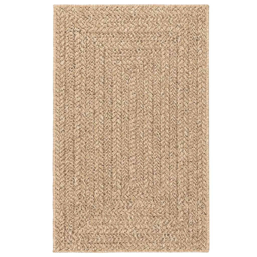 Vloerkleed ZIZUR binnen en buiten 240x340 cm jute look