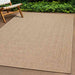 Vloerkleed ZIZUR binnen en buiten 240x340 cm jute look