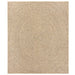 Vloerkleed ZIZUR binnen en buiten 240x340 cm jute look