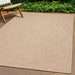 Vloerkleed ZIZUR binnen en buiten 240x340 cm jute look
