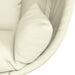 Hangstoel met standaard stof en staal beige