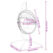 Hangstoel met standaard rattan en staal beige