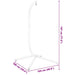 Hangende Egg Chair standaard zonder mand antraciet staal