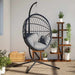 Hangende Egg Chair standaard zonder mand antraciet staal